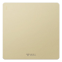 BULL 公牛 空白面板 G12系列 防溅盒面板白板86型暗装面板G12B101 香槟金