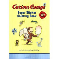 Curious George Super Sticker Coloring Book  好奇猴乔治