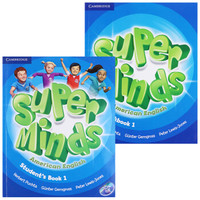 剑桥少儿英语教材美音版super minds1 主课本+练习册