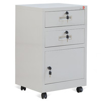 钱柜矮柜储物柜办公文件柜铁皮柜子资料柜桌下柜带锁