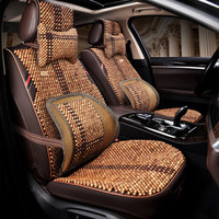 紫风铃 鸡翅木汽车坐垫夏季木珠汽车座垫手工编织全包汉兰达沃尔沃迈腾昂科威帕萨特途昂HDW01鸡翅木-豪华版