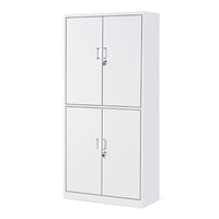 ZHONGWEI 中伟 文件柜办公柜钢制铁皮柜资料柜档案柜储物柜双节文件柜加厚款