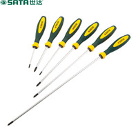 世达 SATA 63601 G系列三色柄十字形螺丝批 进口螺丝刀#0*60mm