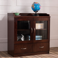 中伟茶水柜办公书柜油漆文件柜储物柜落地柜  二门柜800*400*820