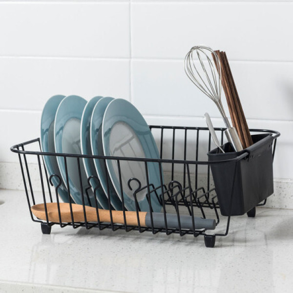 商品欧润哲 沥水篮 多功能水槽滴水篮碗碟沥水架 黑色