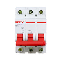 德力西电气(DELIXI ELECTRIC)DZ47S C 3P 10A 小型断路器 空气开关 /个 定制