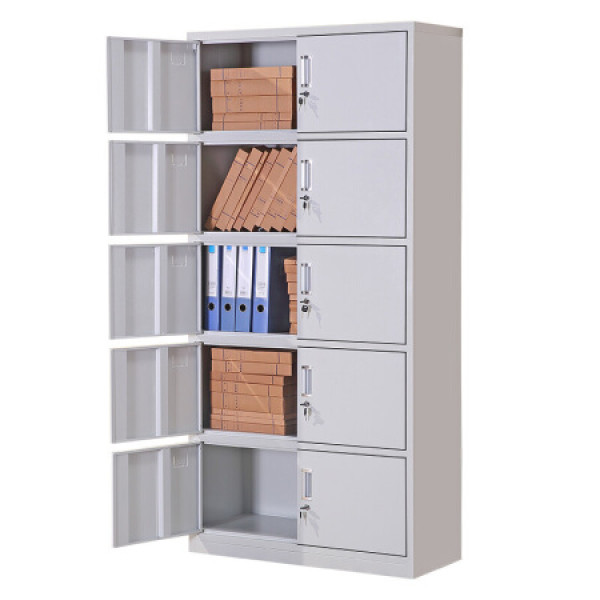 商品佐盛文件柜铁皮柜档案柜办公柜钢制资料柜储物柜 通体五节柜 1800