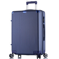 贝尔贝拉(B.L.B.L)耐磨抗摔拉杆箱铝包角28英寸行李箱男女万向轮轻盈大容量旅行箱 蓝色