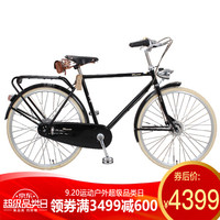 凤凰Phoenix自行车经典怀旧城市全地形复古车男女式通勤车 东郭先生 豪华版