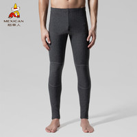 稻草人保暖裤男中厚加绒弹力修身棉毛裤线裤绒裤男士秋冬打底裤 86912 深麻灰 XXXL