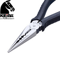 马牌(KEIBA)进口电工多用途尖嘴钳 T-346S 尖咀钳 压端子钳6寸 150mm
