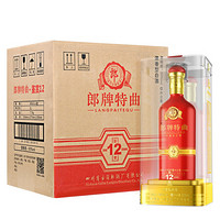 LANGJIU 郎酒 郎牌特曲 鉴赏 12 50%vol 浓香型白酒 500ml*4瓶 整箱装