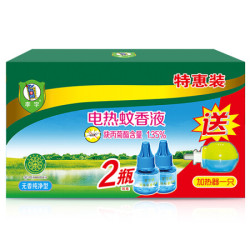 李字电热蚊香液无香2瓶送加热器家用插电式驱蚊无毒灭蚊液温和驱蚊