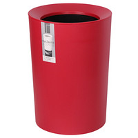 阿司倍鹭（ASVEL）日本进口家用垃圾桶 客厅厨房卫生间垃圾筒 双层收纳 圆形红色