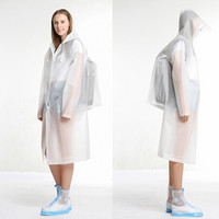 明嘉（mefine）成人雨衣带背包男女长款加厚非一次性雨衣 自驾野营户外雨具XL