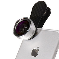 猎奇（LIEQI）手机镜头 广角+鱼眼+微距套装 拍照神器 苹果华为自拍单反外置摄像头 LQ-048花瓣型银色