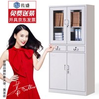佐盛 文件柜铁皮柜档案柜办公柜钢制资料柜储物柜中二抽文件柜