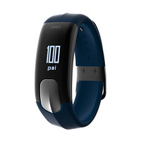 迈欧（MIO）SLICE运动防水睡眠手环男来电提醒户外智能心率检测手表蓝色短码