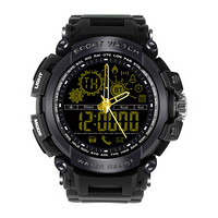 纽曼(Newmine)智能手表男 双指针运动户外游泳手表DX16黑色