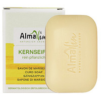 AlmaWin 德国进口有机洗衣皂洗手皂 洗衣/手两用香皂肥皂透明皂植物精华马赛皂100g