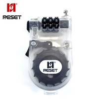 锐赛特（RESET）RST-019 3位密码锁软钢丝绳箱包锁门锁挂锁健身房锁背包锁旅行拉杆箱锁