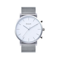 纽曼(Newmine)蓝牙智能电话手表男女 老人求救 计步器运动游泳手表 自营百搭时尚KW16银色