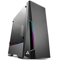 Antec 安钛克 DP501 炫彩灯效 ATX机箱 中塔钢化玻璃侧透 黑色