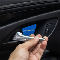 小忙牛（Mcow）小忙牛改装适用2019款18别克昂科威车内门碗贴装饰内饰条亮片贴件 昂科威 内门碗 蓝钛