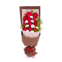 世纪奥桥 11朵红玫瑰 鲜花速递 生日礼物 花束礼盒 家庭鲜花 送女友
