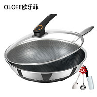 OLOFE 欧乐菲 OLO30B1 304不锈钢不粘炒锅 30cm+凑单品