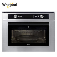 惠而浦(Whirlpool )AMW836/IX嵌入式烤箱微波炉40升不锈钢意大利原装进口家用微烤一体机