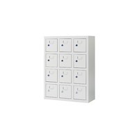 中伟手机柜存放柜对讲机柜工厂医院学校手机存放收纳柜铁门12门（只存放）