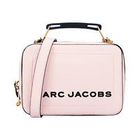 MARC JACOBS Mini Box系列女士纯色牛皮拉链手提包M0014840654 浅粉色
