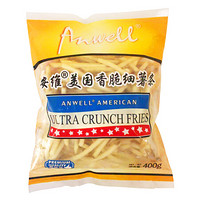 安维（Anwell）美国进口 香脆细薯条 400g 非转基因 薯条冷冻 方便菜 生鲜  油炸小食