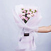 世纪奥桥 19朵粉色康乃馨 鲜花速递 花束礼盒 节日礼物 顺丰配送