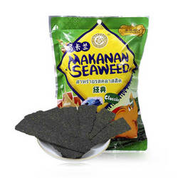 泰国进口 马卡兰经典口味海苔 脆紫菜 儿童休闲零食 22g *15件