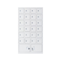 中伟手机柜存放柜对讲机柜工厂医院学校手机存放收纳柜铁门下档24门（只存放）