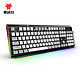 黑峡谷（Hyeku）K735B机械键盘  104键 单色背光 键盘 凯华BOX轴 白灰键帽 白轴