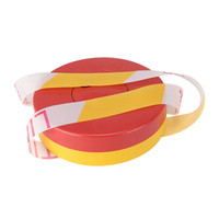 金枪鱼 警戒线安全带100米可重复使用可回收伸缩带隔离带加厚涤纶布盘式警示隔离带警戒带