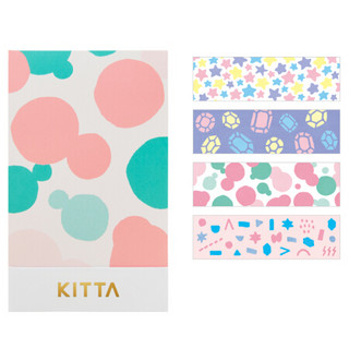 日本锦宫(King Jim)KITTA和纸胶带手账贴纸彩色胶布贴画 KIT011梦幻