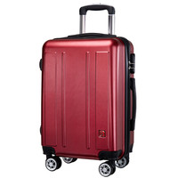 SWISSGEAR 瑞士军刀 双杆万向轮拉杆箱旅行箱登机箱 SA-6424 红色 24英寸
