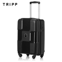 TRIPP 万向轮旅行箱包商务行李箱男女拉杆箱密码箱托运箱PP 24英寸 TA 黑色
