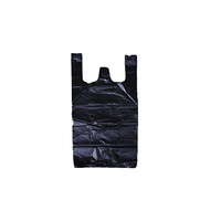 金盛昱（JSY）加厚手提式塑料袋 黑色背心袋 宽450mm （180个）