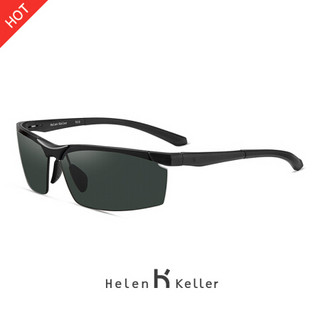Helen Keller 眼镜19年新款铝镁合金太阳镜男款尼龙偏光驾驶镜运动墨镜 升级版高清尼龙Pro 墨绿色片H8872N23