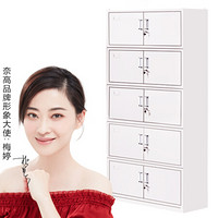 奈高NG文件柜办公柜钢制铁皮柜资料柜档案柜储物柜分体五节文件柜加厚款