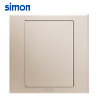 西蒙(SIMON) 开关插座面板 E3系列 空白盖板 86型面板 香槟金色 301000-44