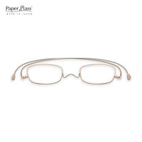 纸镜 Paperglass纸镜老花镜男女超薄高清树脂老光眼镜高端日本原装进口老花镜方框Sl款 金色 250