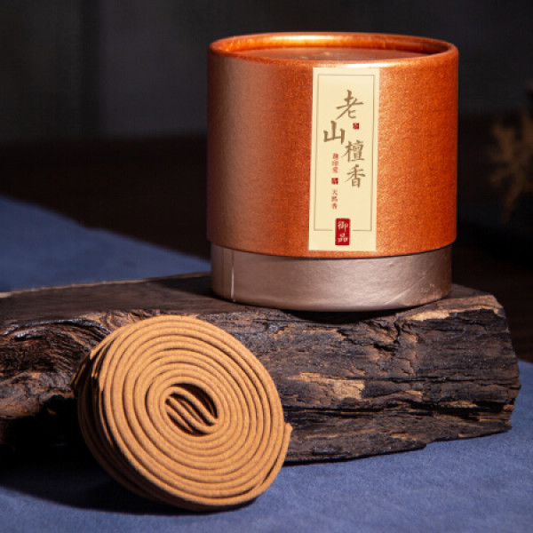 商品迦印堂 檀香盘香沉香木香薰佛香卧室香搭香炉熏香圆罐香 老山檀香