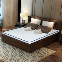 唯眠纺 床褥 床垫 双人乳胶椰棕海绵席梦思床垫 正硬反软 进口乳胶3E椰棕3D透气层榻榻米 罗马150*190*10cm