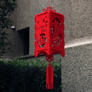 京唐国庆大红灯笼挂饰商场单位酒店场景布置装饰挂件灯笼大红灯笼方形